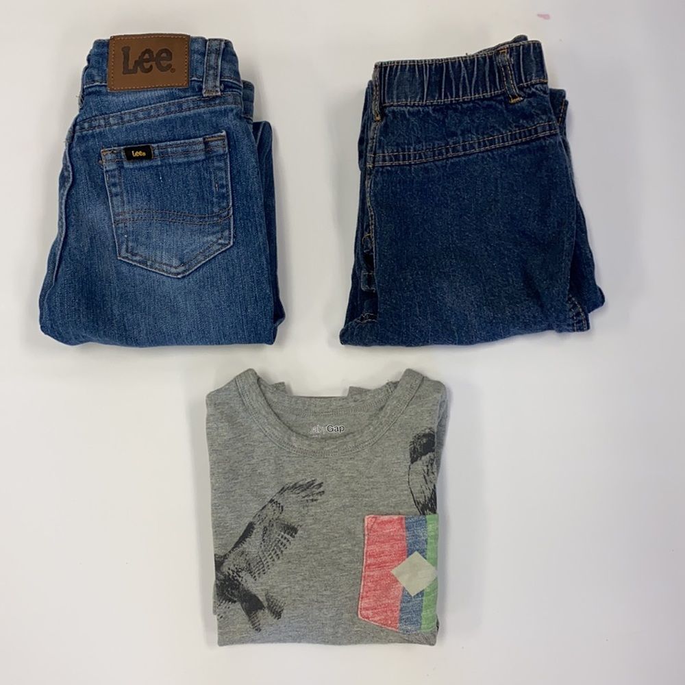 Bundle 3 Kids Lee and Calvin Klein Kids jeans
